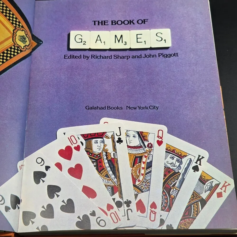 THE BOOK OF Games Sharp Piggott 1977 First American Edition Illustrated Strategy
